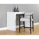 Keagan 36.5 inch Saloon Light Grey Leather Counter Stool